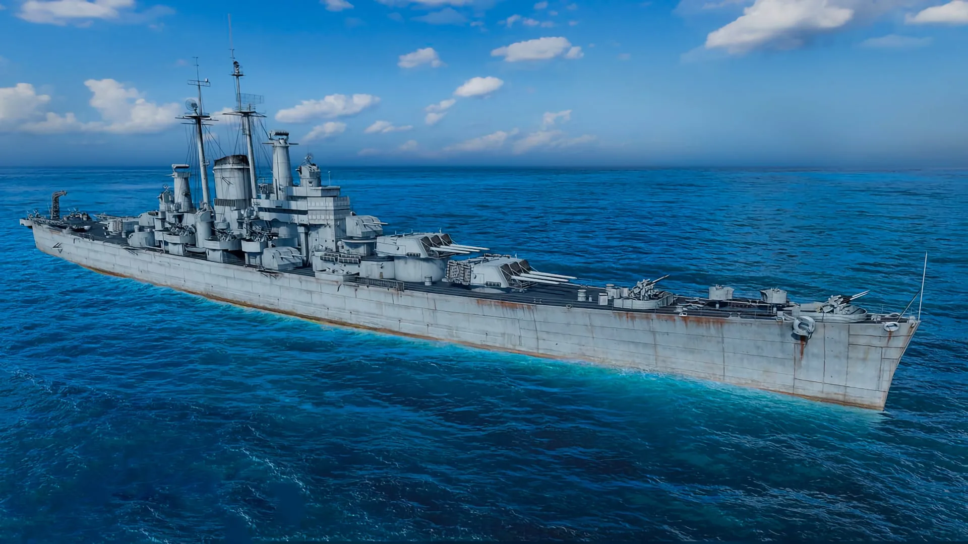 Des Moines cruiser in World of Warships